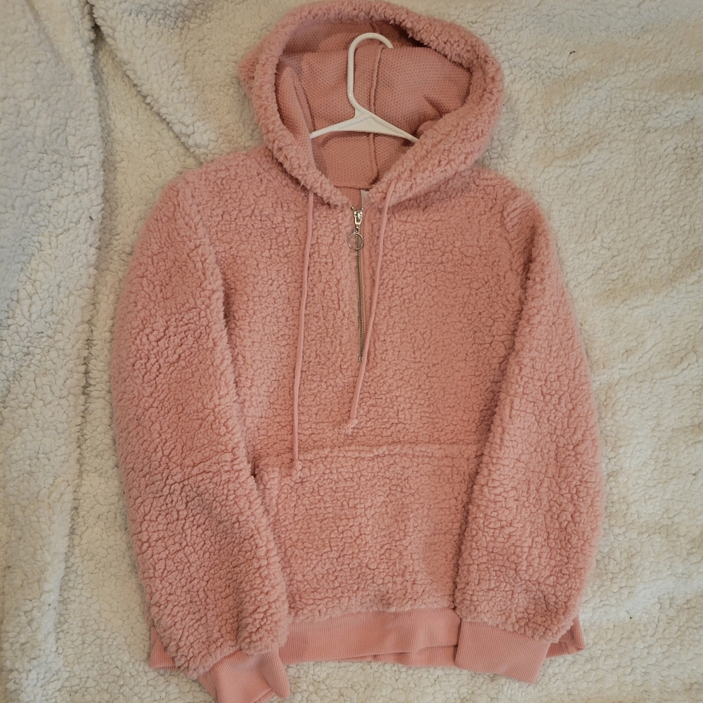 Half-zip up, Teddy sweatshirt